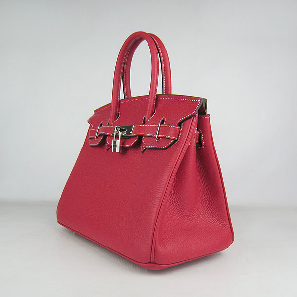 Replica Hermes Birkin 30CM Togo Leather Bag Red 6088 On Sale